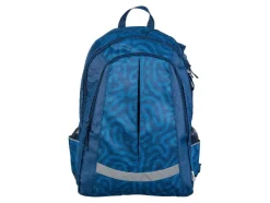 Mochila escolar, con sistema de transporte regulable en altura.