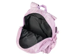 Mochila escolar, con sistema de transporte regulable en altura.