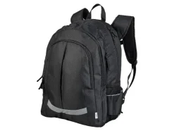 Mochila escolar, con sistema de transporte regulable en altura.