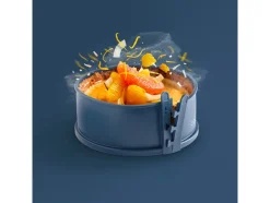 Molde desmontable, con base de cristal, 18 cm.