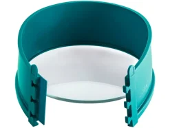 Molde desmontable, con base de cristal, 18 cm.