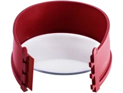 Molde desmontable, con base de cristal, 18 cm.