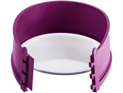 Molde desmontable, con base de cristal, 18 cm.