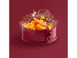 Molde desmontable, con base de cristal, 18 cm.