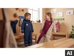 Mono de lluvia impermeable y térmico infantil