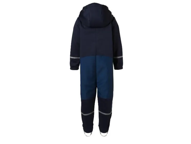 Mono impermeable y de barro de softshell con forro infantil