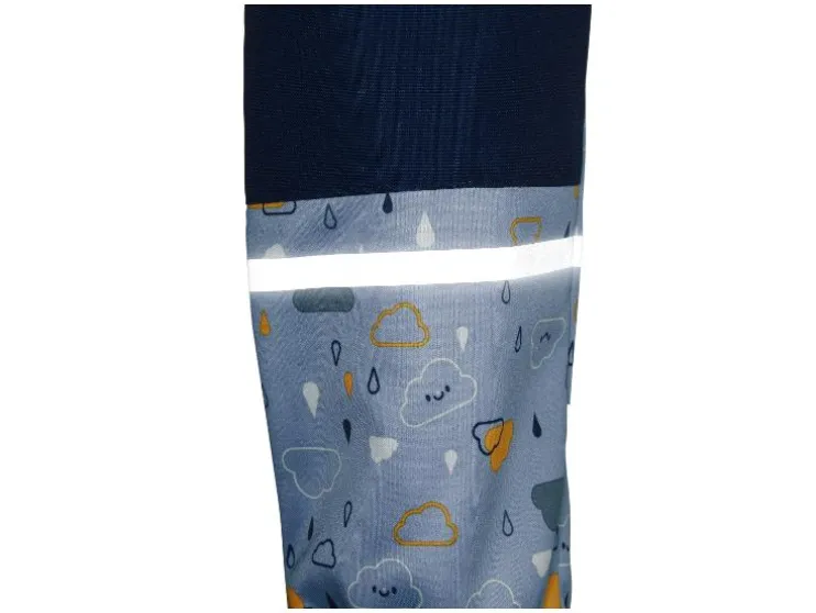 Mono impermeable y de barro de softshell con forro infantil