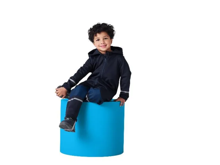 Mono impermeable y de barro de softshell con forro infantil