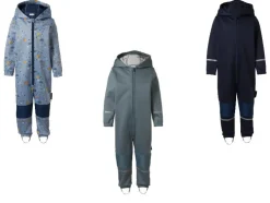Mono impermeable y de barro de softshell con forro infantil