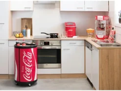 Máquina para hacer palomitas SNP-27CC, con recipiente de acero inoxidable.