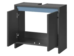 Mueble bajo para lavabo »Oslo«, con 2 puertas, antracita.