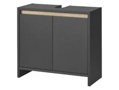 Mueble bajo para lavabo »Oslo«, con 2 puertas, antracita.