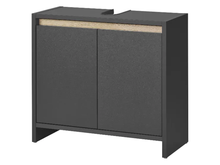 Mueble bajo para lavabo »Oslo«, con 2 puertas, antracita.