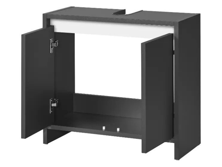 Mueble bajo para lavabo »Oslo«, con 2 puertas, antracita.