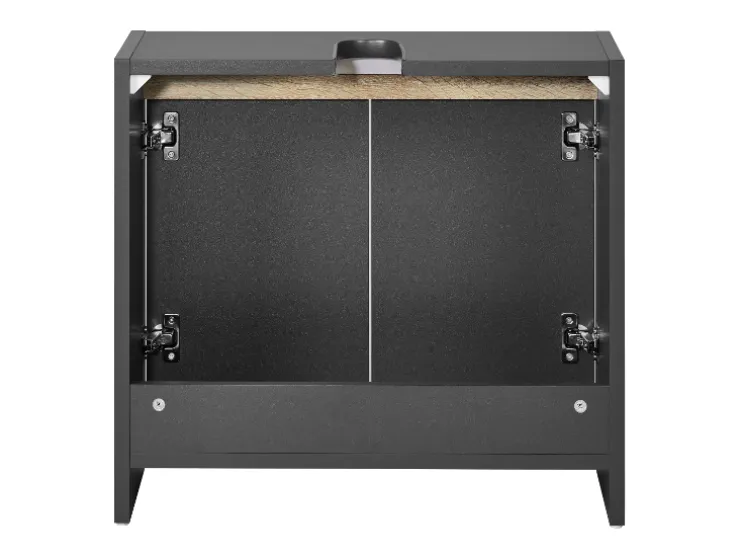 Mueble bajo para lavabo »Oslo«, con 2 puertas, antracita.