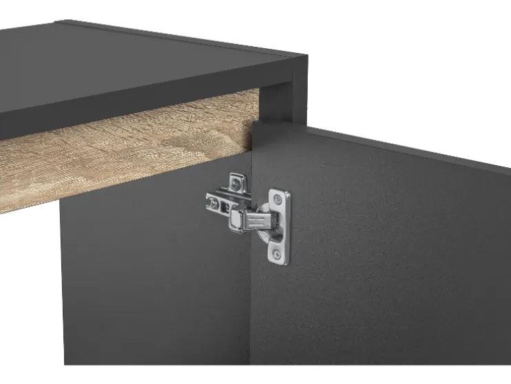 Mueble bajo para lavabo »Oslo«, con 2 puertas, antracita.