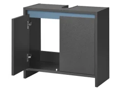 Mueble bajo para lavabo »Oslo«, con 2 puertas, antracita.