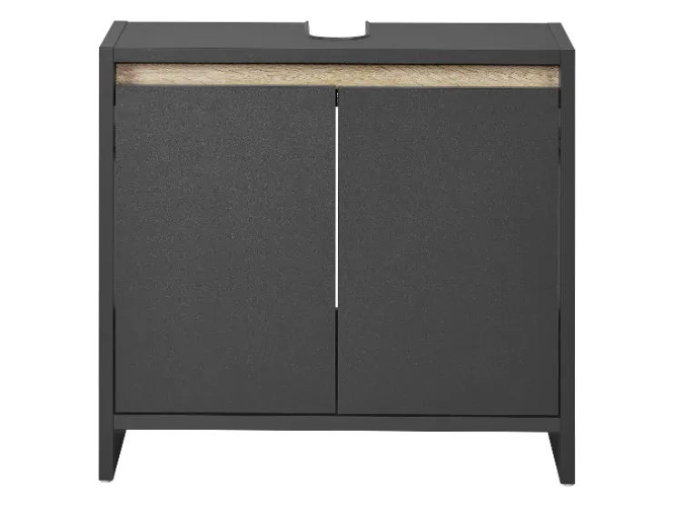 Mueble bajo para lavabo »Oslo«, con 2 puertas, antracita.