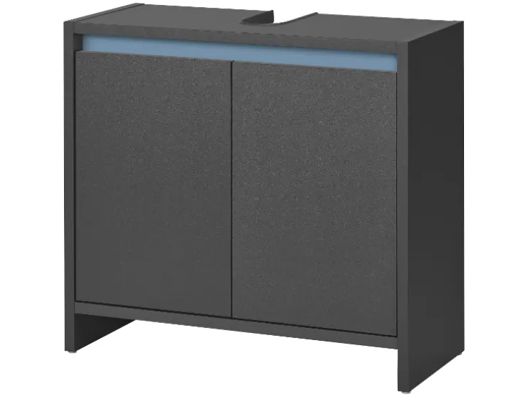 Mueble bajo para lavabo »Oslo«, con 2 puertas, antracita.