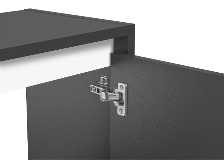 Mueble bajo para lavabo »Oslo«, con 2 puertas, antracita.