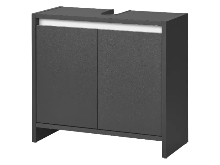 Mueble bajo para lavabo »Oslo«, con 2 puertas, antracita.