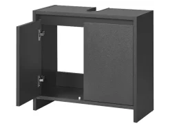 Mueble bajo para lavabo »Oslo«, con 2 puertas, antracita.