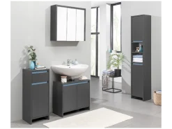 Mueble bajo para lavabo »Oslo«, con 2 puertas, antracita.