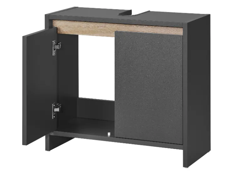 Mueble bajo para lavabo »Oslo«, con 2 puertas, antracita.