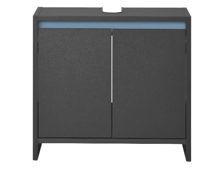 Mueble bajo para lavabo »Oslo«, con 2 puertas, antracita.