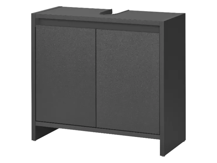 Mueble bajo para lavabo »Oslo«, con 2 puertas, antracita.