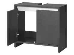 Mueble bajo para lavabo »Oslo«, con 2 puertas, antracita.