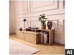 Mueble bajo para televisión, 2 puertas