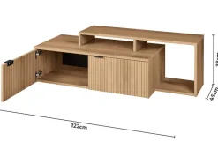 Mueble bajo para televisión, 2 puertas
