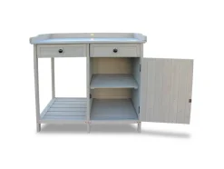 Mueble inferior para mesa de cultivo, 98 x 48 x 95 cm, gris.
