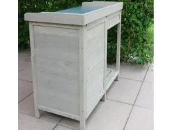 Mueble inferior para mesa de cultivo, 98 x 48 x 95 cm, gris.