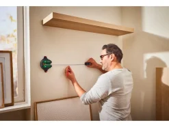 Nivel láser con flexómetro »PLLM 10 A1«, con indicador LED.