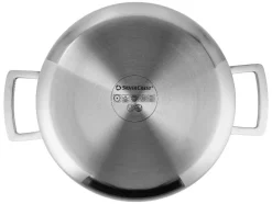 Olla de acero inoxidable prémium con estructura de panal, Ø 24 cm.