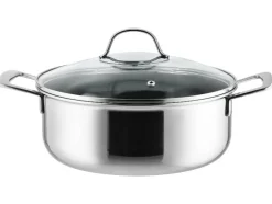 Olla de acero inoxidable prémium con estructura de panal, Ø 24 cm.