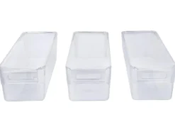 Organizador de frigorífico con tapa, juego de 3, 2 L.