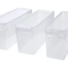 Organizador de frigorífico con tapa, juego de 3, 3,4 L.