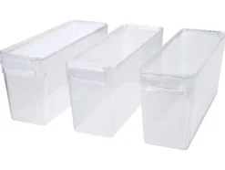 Organizador de frigorífico con tapa, juego de 3, 3,4 L.
