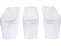Organizador de frigorífico con tapa, juego de 3, 3,4 L.