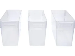 Organizador de frigorífico sin tapa, juego de 3, 3,4 L.