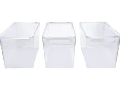 Organizador de nevera con tapa, set de 3, 5 L.