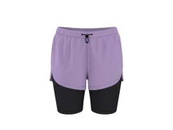 Pantalón corto funcional de mujer, 2 en 1.