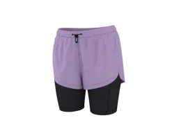 Pantalón corto funcional de mujer, 2 en 1.