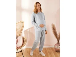 Pantalón de chándal de premamá para mujer, interior peinado.