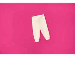 Pantalón de chándal para bebé de lana/seda prémium.