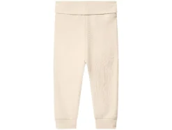 Pantalón de chándal para bebé de lana/seda prémium.