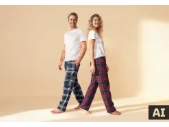 Pantalón de pijama de franela para hombre